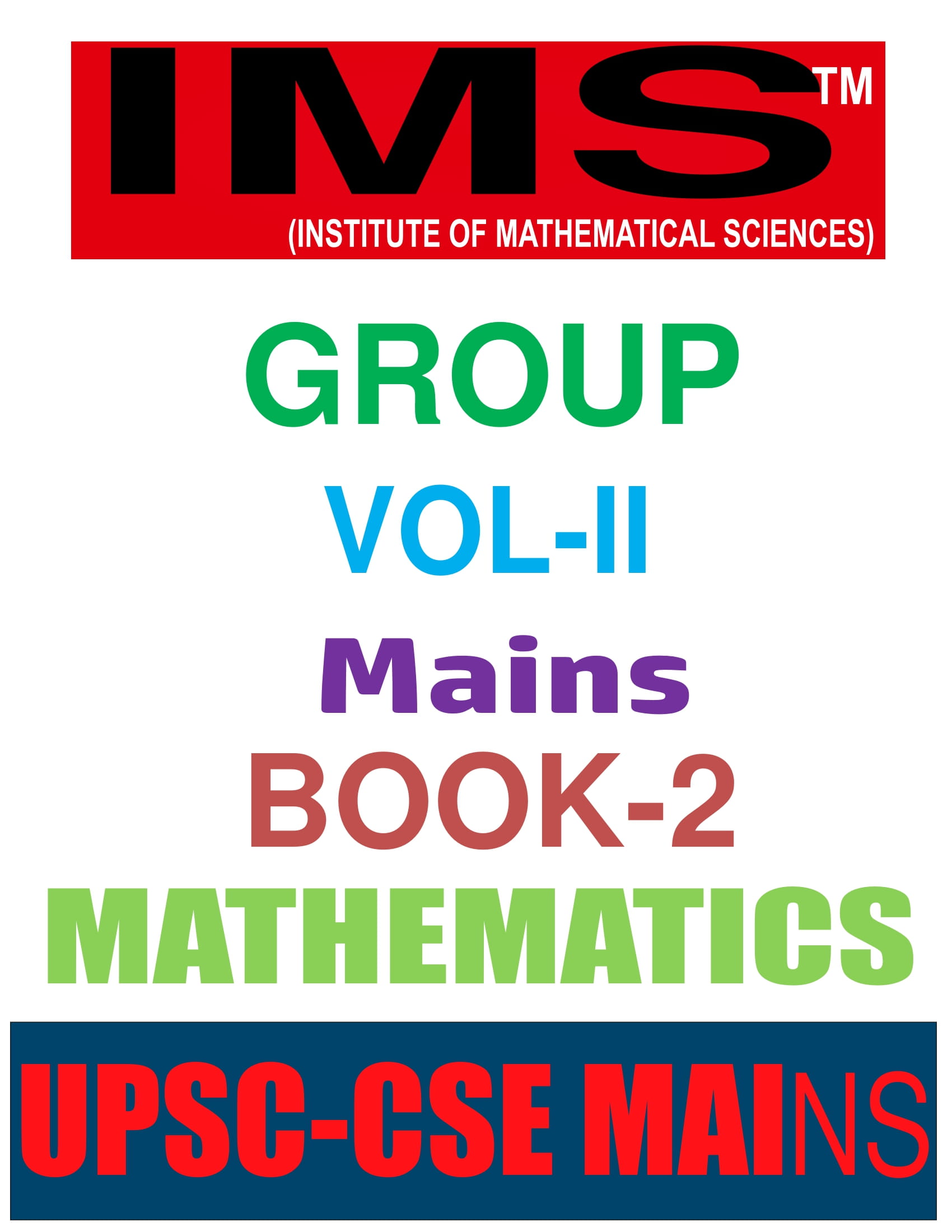 Buy Online IMS Math Optional Latest Printed Class notes including with ...