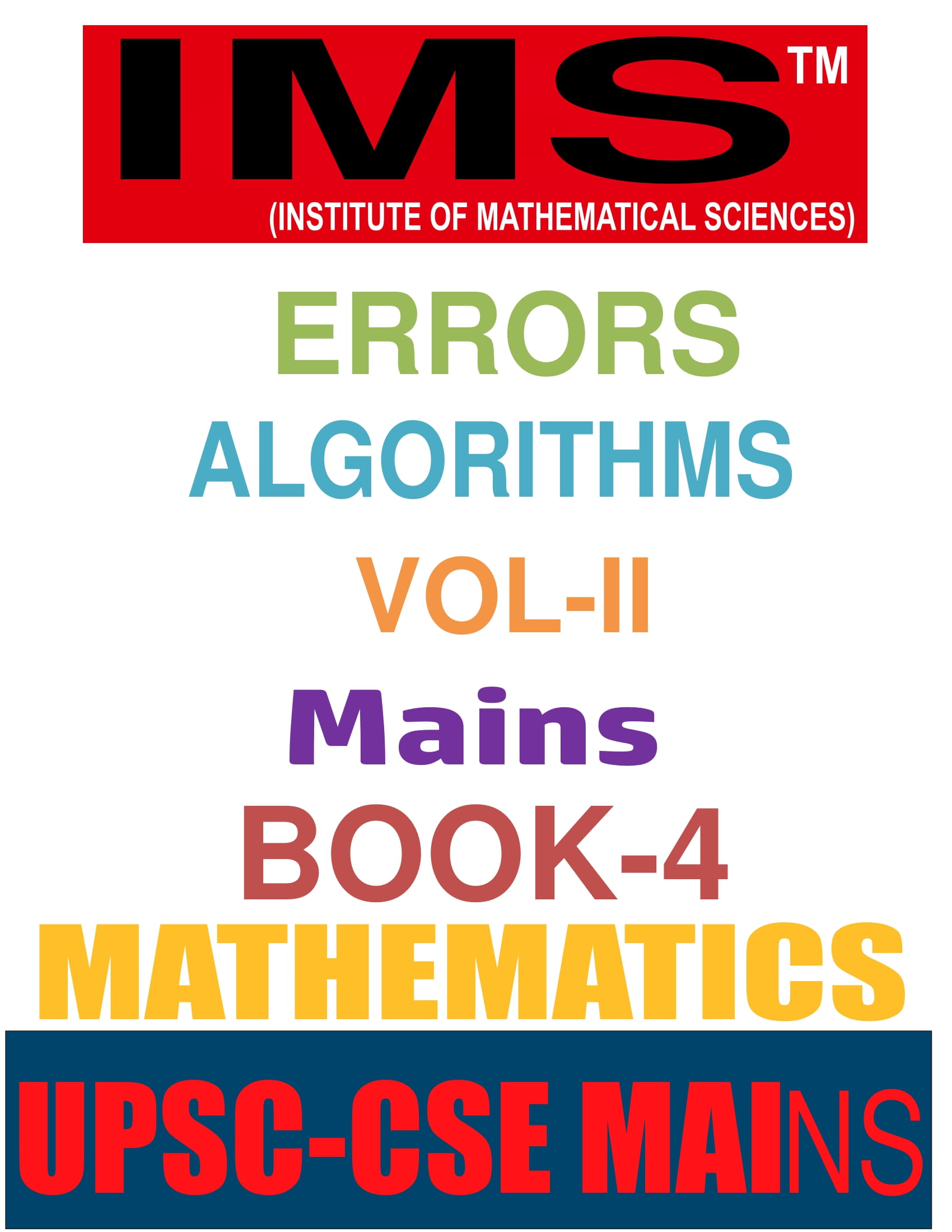 Buy Online IMS Math Optional Latest Printed Class notes including with ...