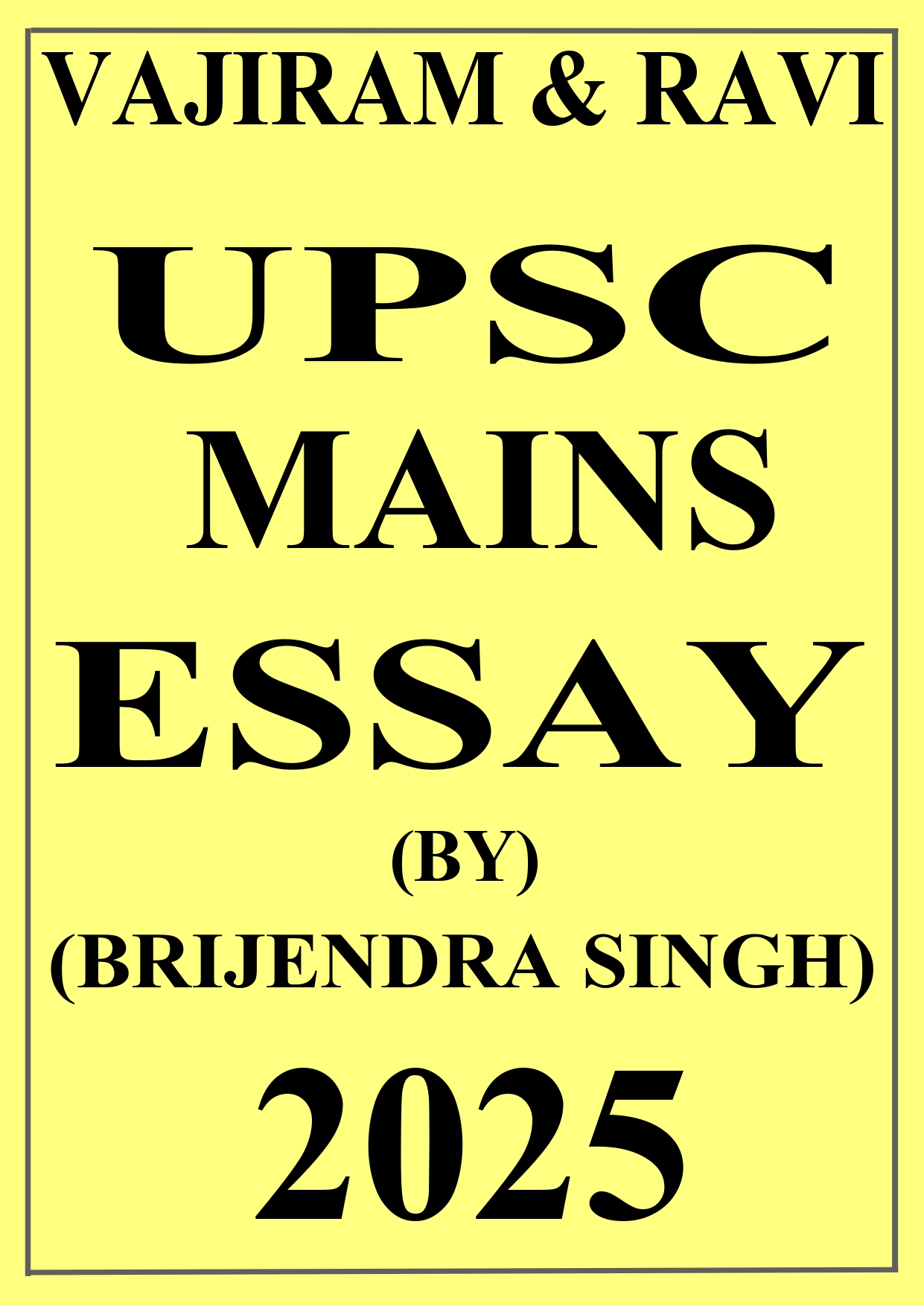 Vajiram And Ravi General Studies Printed Notes (Updated)
